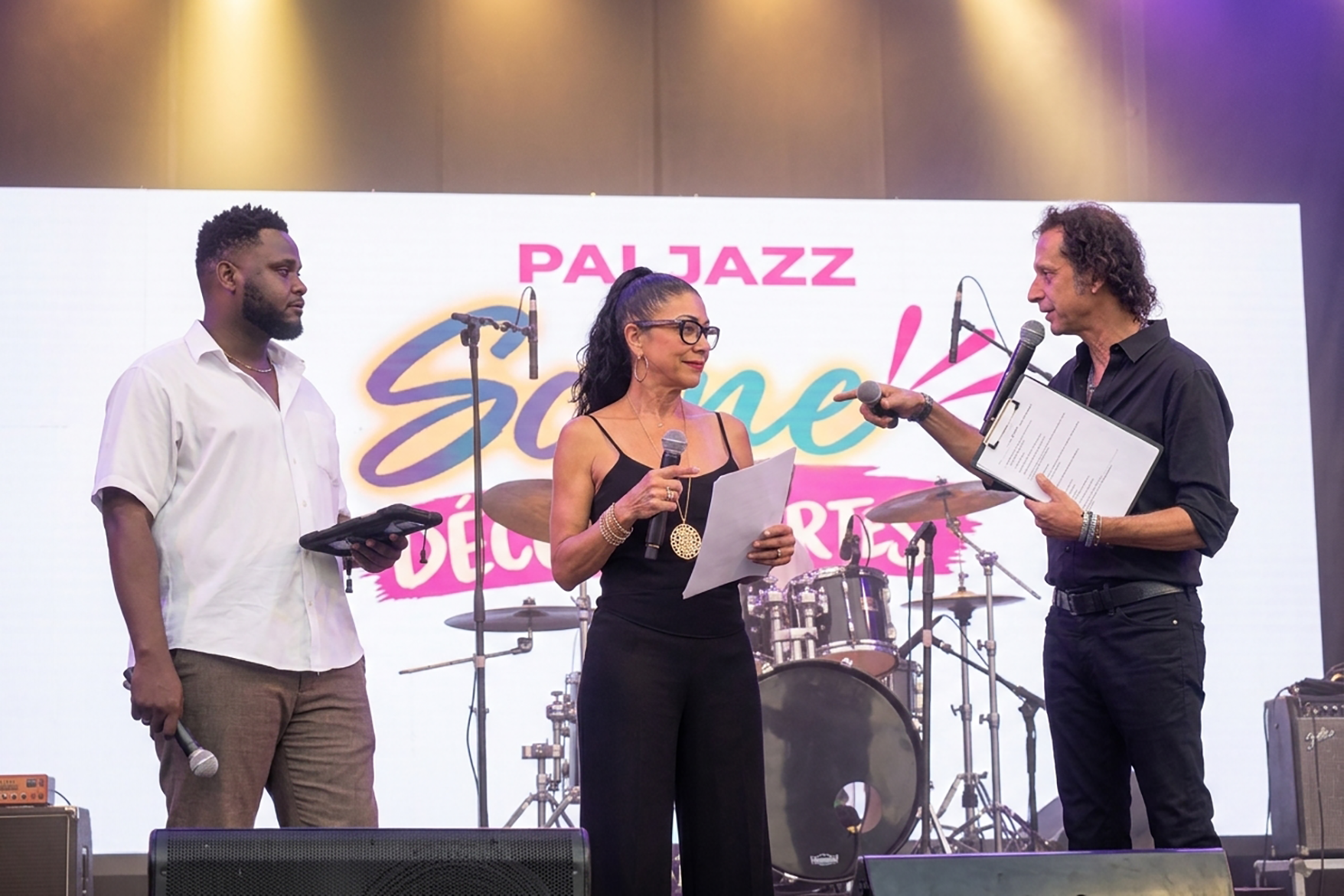 Les animateurs de la Scène découverte du PAPJAZZ sur scène