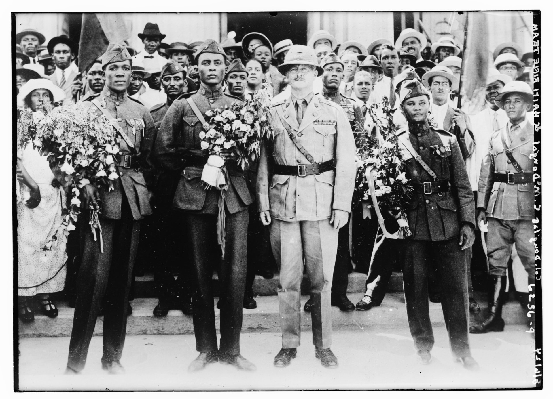 L'équipe haïtienne de tir accueillie en héros après sa médaille de bronze aux Jeux olympiques de 1924