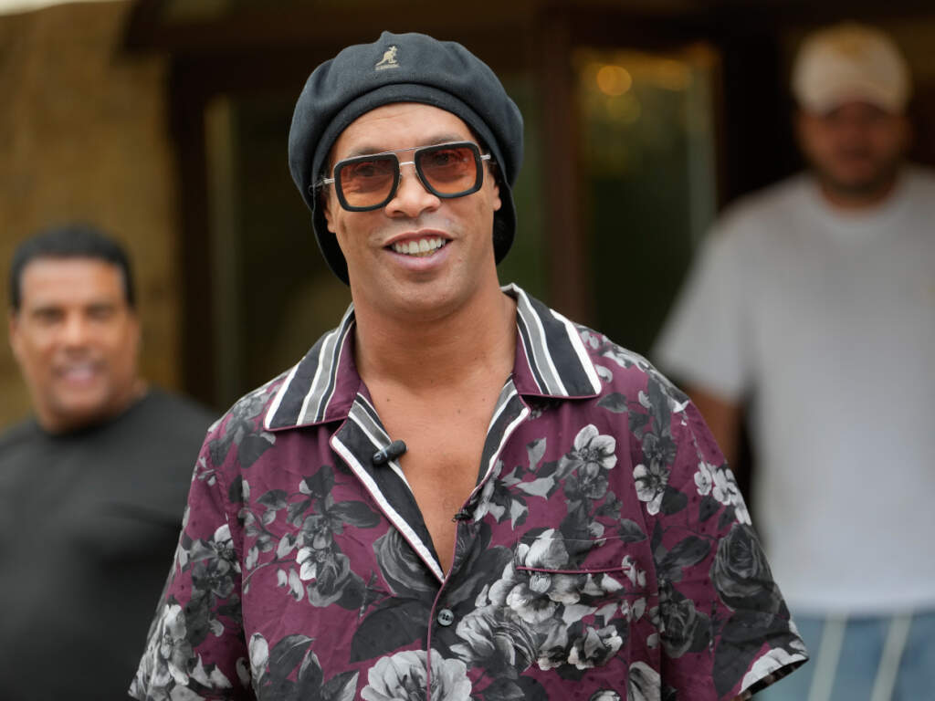 Portrait souriant de Ronaldinho