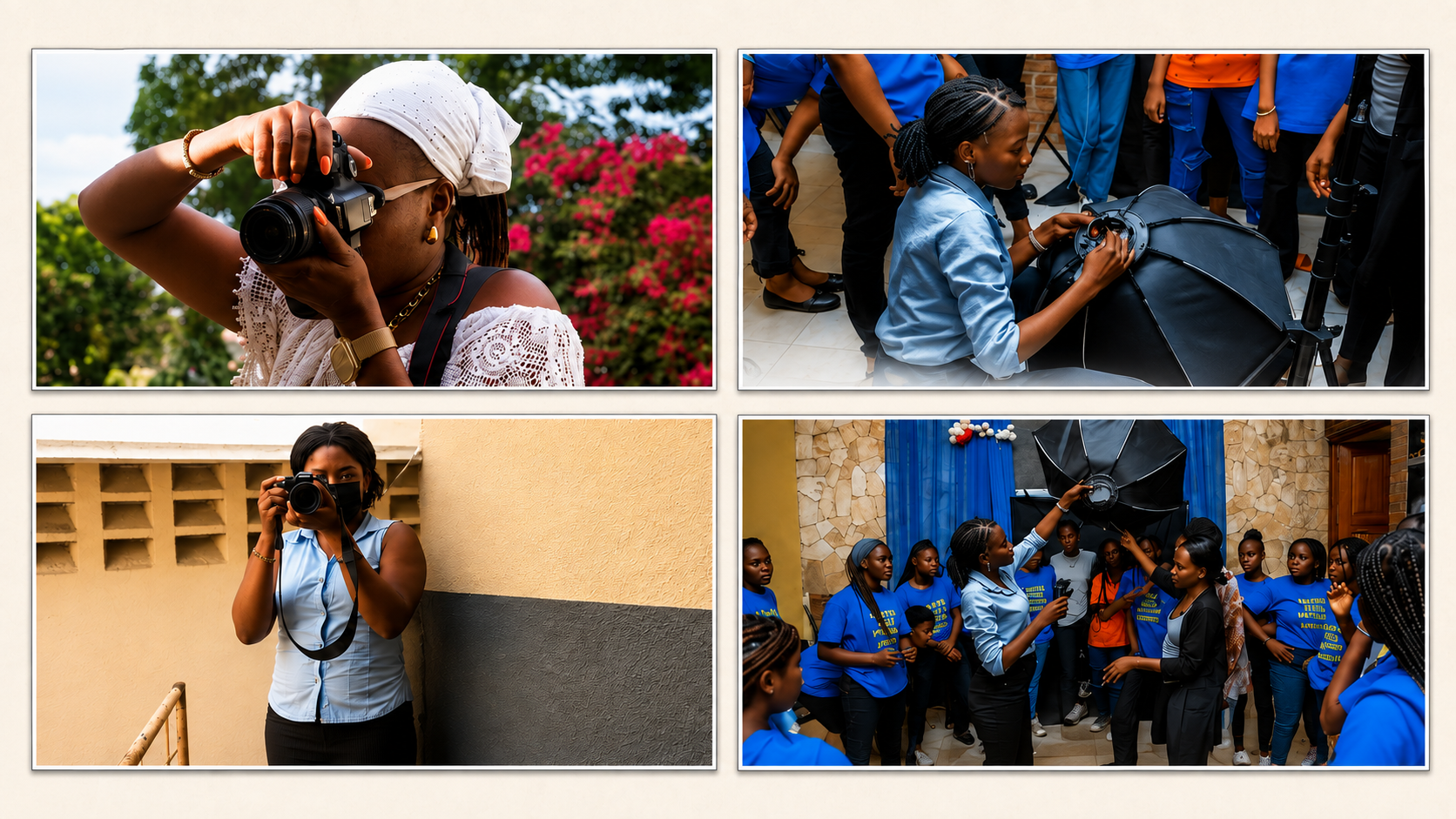 Atelier de photographie : de jeunes photographes haïtiennes en formation